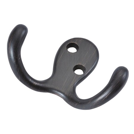 Hickory Hardware Utility Hook Double 3/8 Inch Center to Center P27115-VB